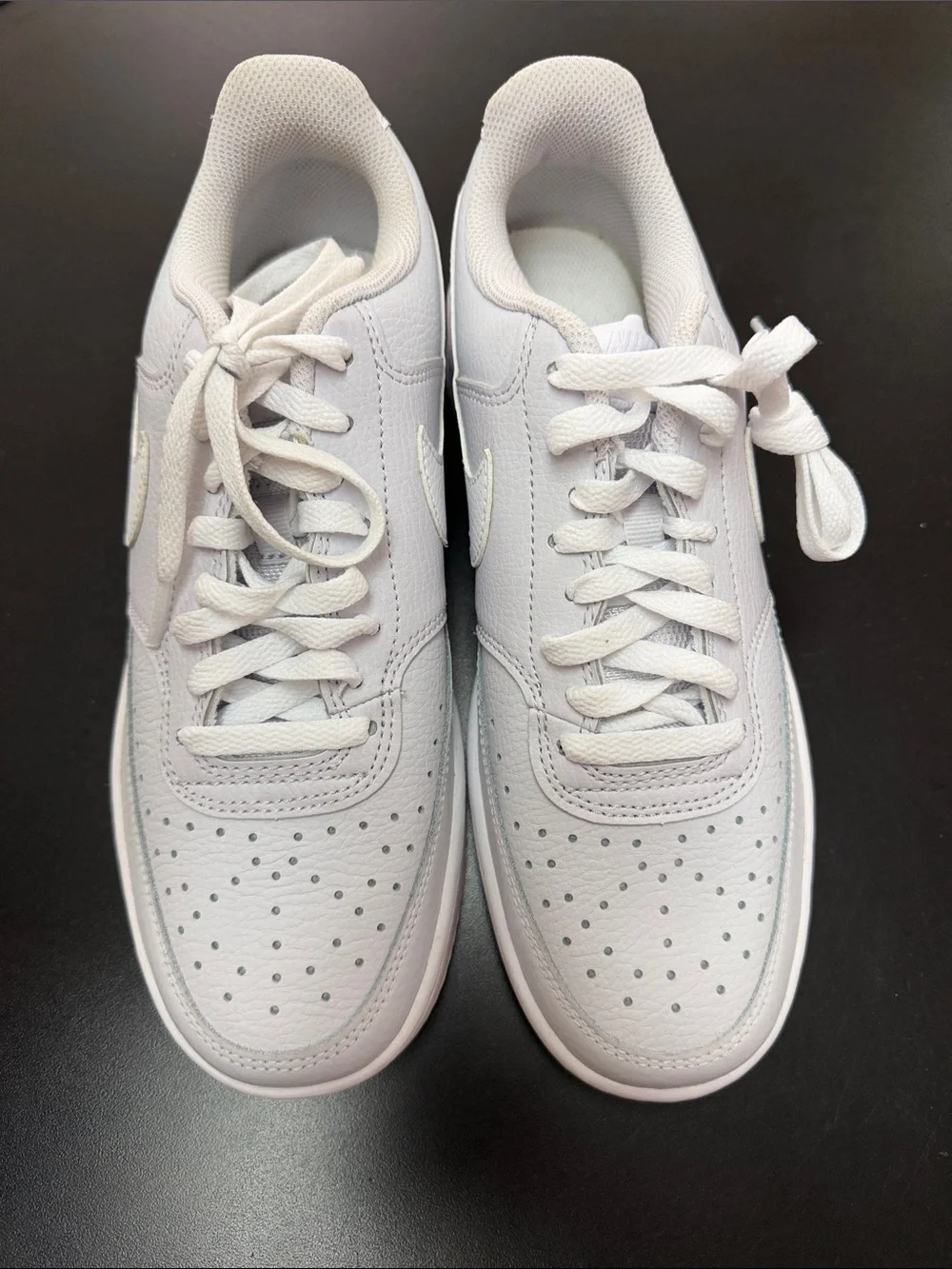 Nike White Low-Top Leather Sneakers